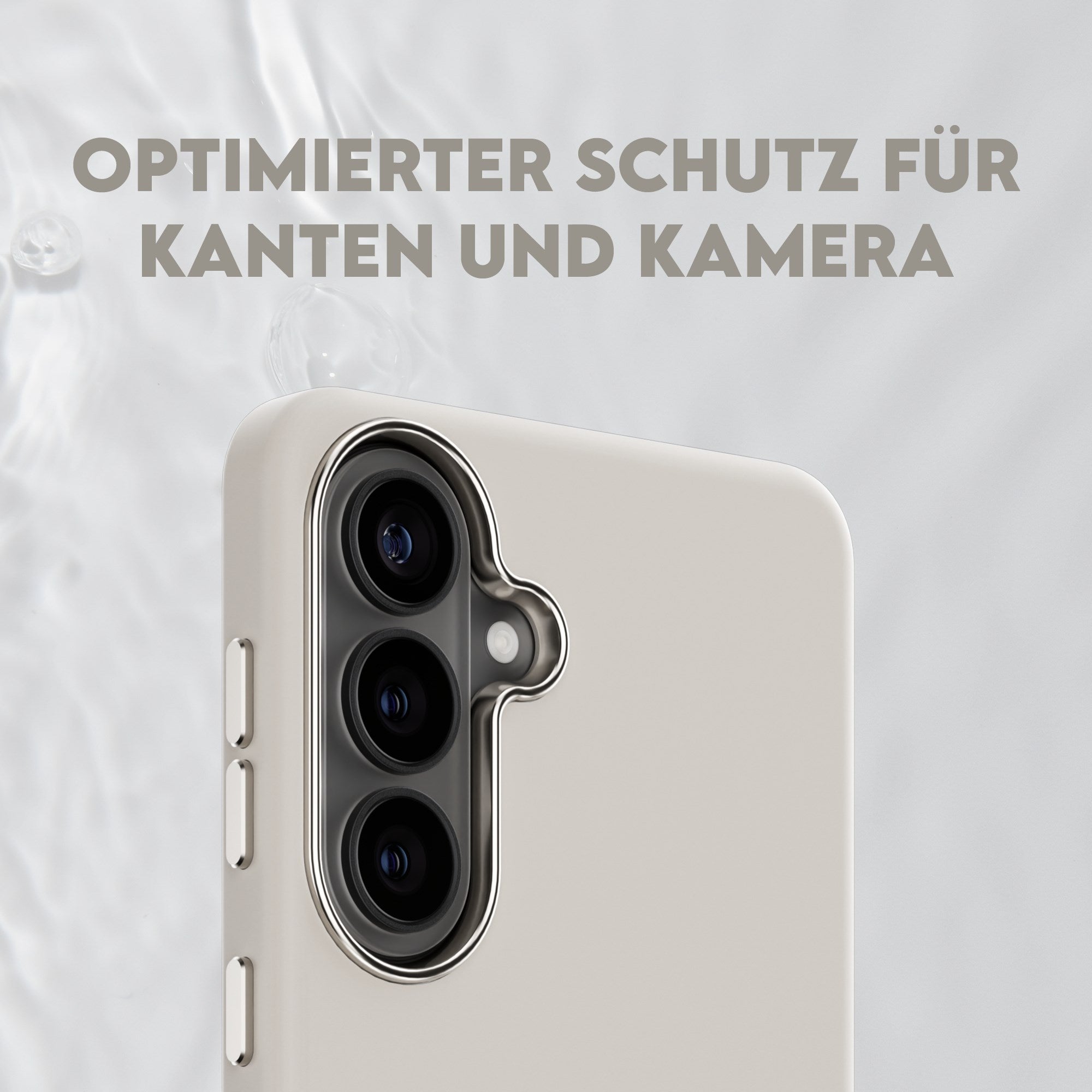 CARE™ by PanzerGlass® Flow Case Vanilla m. Qi Samsung Galaxy S26